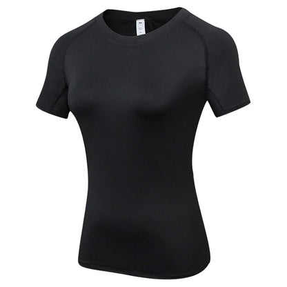 Elevate Your Workout with Our Women's Short Sleeve Compression Athletic Shirt - Perfect for Yoga and Running, Quick Dry Stretchy Baselayer for Summer Gym Sessions
