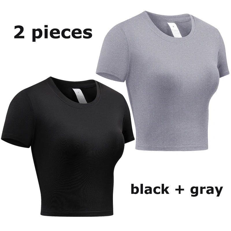 Elevate Your Workout with Our Women's Short Sleeve Compression Athletic Shirt - Perfect for Yoga and Running, Quick Dry Stretchy Baselayer for Summer Gym Sessions