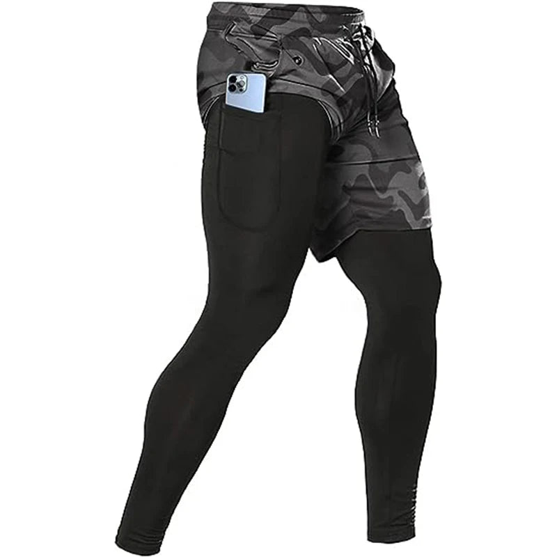Men's Versatile 2-in-1 Athletic Training Pants for Ultimate Comfort and Performance