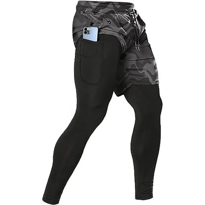 Men's Versatile 2-in-1 Athletic Training Pants for Ultimate Comfort and Performance