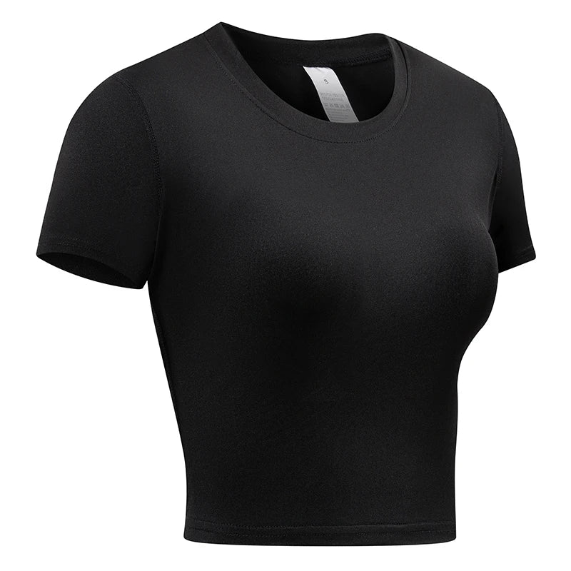 Elevate Your Workout with Our Women's Short Sleeve Compression Athletic Shirt - Perfect for Yoga and Running, Quick Dry Stretchy Baselayer for Summer Gym Sessions