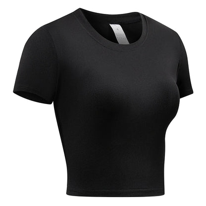 Elevate Your Workout with Our Women's Short Sleeve Compression Athletic Shirt - Perfect for Yoga and Running, Quick Dry Stretchy Baselayer for Summer Gym Sessions