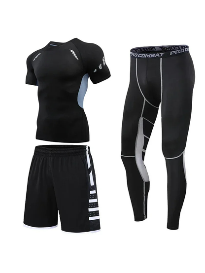 Men’s Compression Running Tracksuit Set