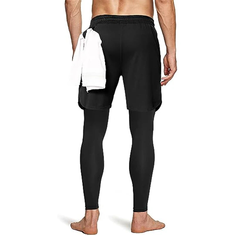 Men's Versatile 2-in-1 Athletic Training Pants for Ultimate Comfort and Performance