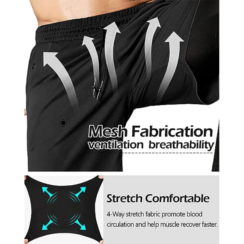 Men's Versatile 2-in-1 Athletic Training Pants for Ultimate Comfort and Performance