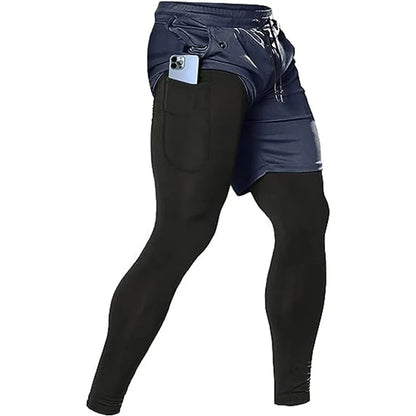 Men's Versatile 2-in-1 Athletic Training Pants for Ultimate Comfort and Performance