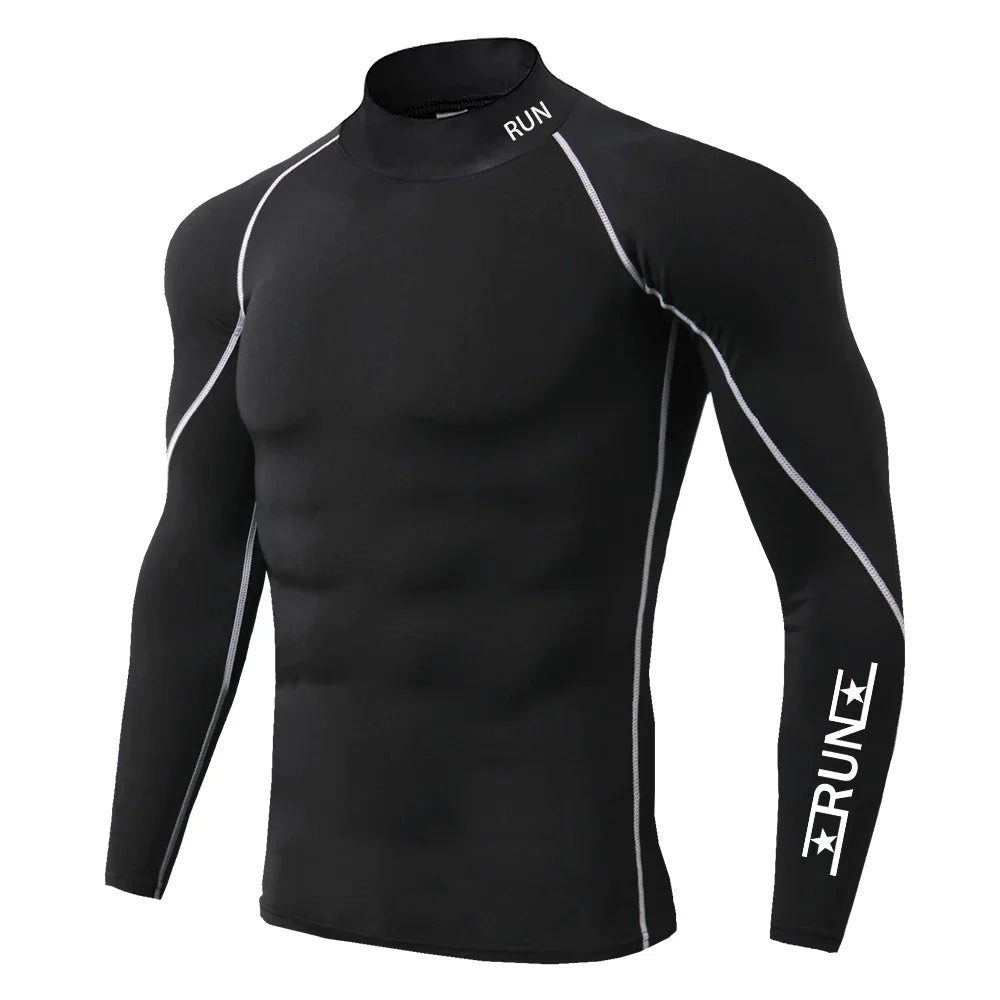 Elevate Your Workout with Our Men's Quick-Dry Compression T-Shirt – Perfect for Gym Training and Bodybuilding!