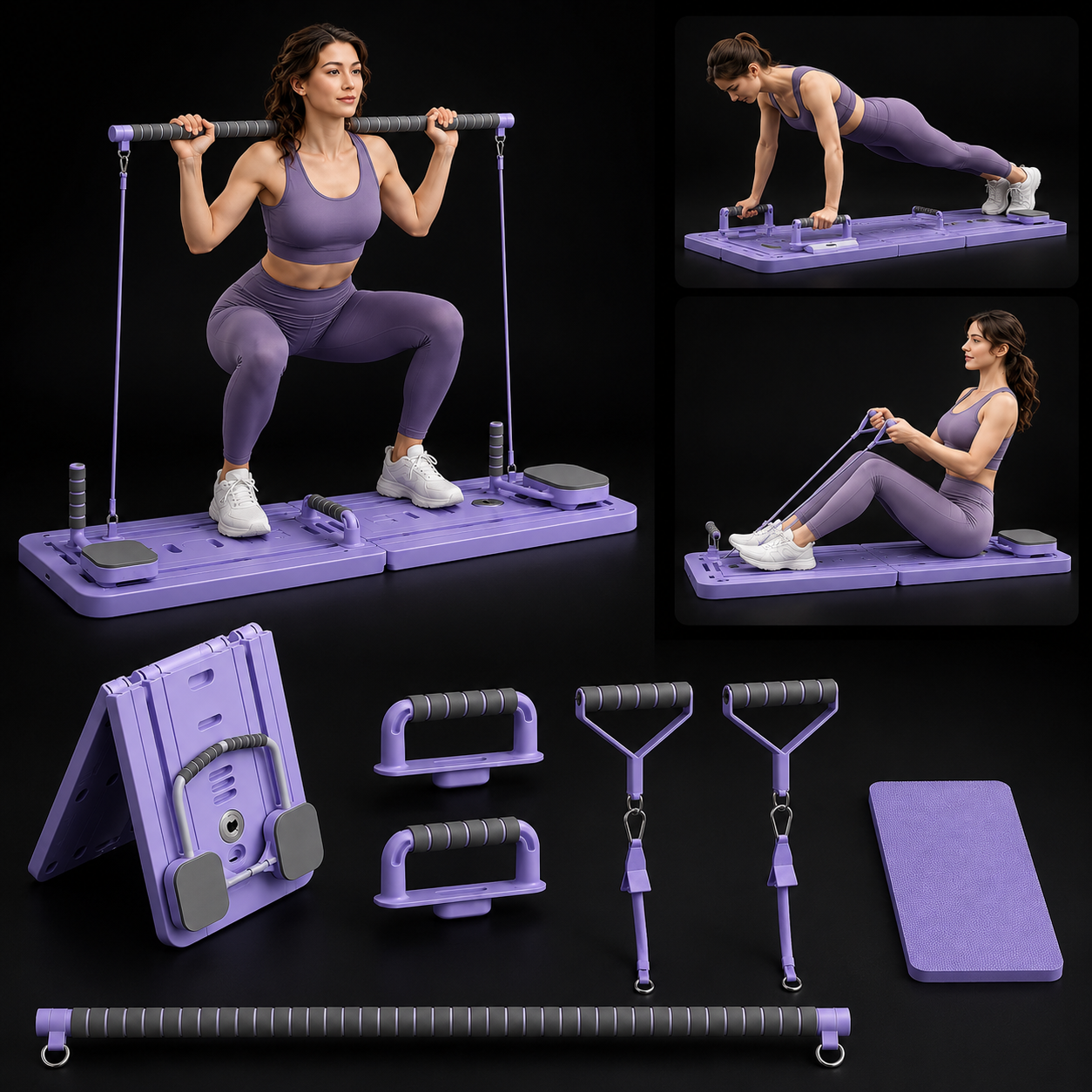 Multifunctional Pilates Board – Full Body Home Workout Fitness Equipment