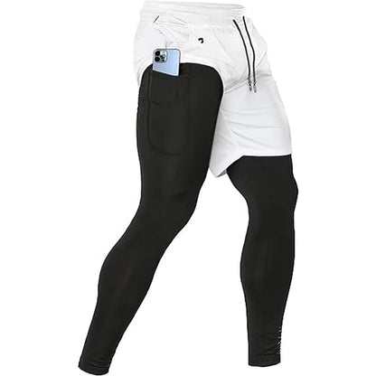 Men's Versatile 2-in-1 Athletic Training Pants for Ultimate Comfort and Performance