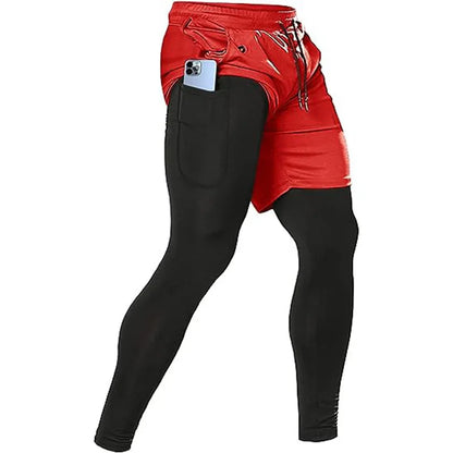 Men's Versatile 2-in-1 Athletic Training Pants for Ultimate Comfort and Performance